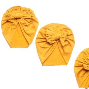 Toddler girls bow beanie head wrap